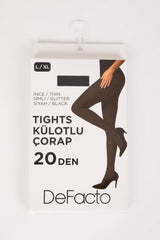 15 Den Womens Glitter Heart Patterned Tights