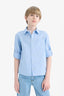 Boys Polo Collar Linen Look Long Sleeve Shirt