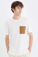 Regular Fit Crew Neck Pocket Short Sleeve T-Shirt