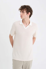 Regular Fit Polo Neck Short Sleeve T-Shirt