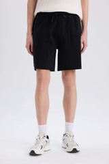 100% Cotton Slim Fit Slim Cut Skinny Leg Pocket Basic Plain Shorts