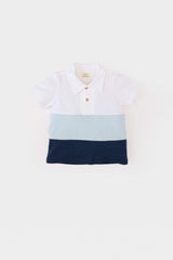Pike Short Sleeve Polo T-Shirt with Baby Baby Color Block