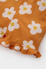 Baby Girl Floral Strap Jumpsuit