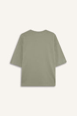 Oversize Fit Crew Neck Basic Jersey T-Shirt