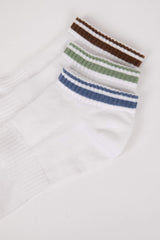 Man 3 Pcs Cotton Patik Socks