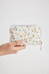 Women's Floral Patterned Artificial Leather Wallet