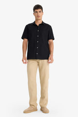 100% Linen Relax Fit Comfortable Cut Straight Leg Summer Trousers