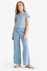 Girls Wide Wide Wide Paddle Waisted Rubber Tracksuit