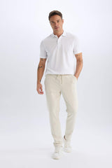 Regular Fit Polo Collar Pique Polo T-Shirt