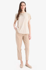 Crew Neck Printed Short Sleeve T-Shirt