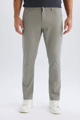 Slim Fit Fit Fit Narrow Leg Chino Canvas Pants