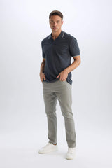 Slim Fit Fit Fit Narrow Leg Chino Canvas Pants