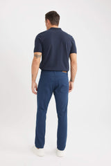Slim Fit Fit Fit Narrow Leg Chino Canvas Pants