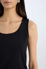 Slim Fit Basic Square Collar Sleeveless Tank Top