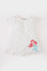 Baby Girl Disney Princess Short Sleeve Cotton Nightgown