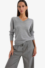Relax Fit V-Neck Knit Sweater