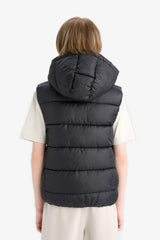 Boys Water Repellent Hooded Vest