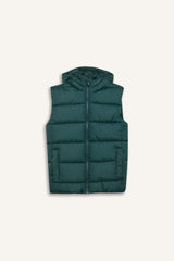 Boys Water Repellent Hooded Vest