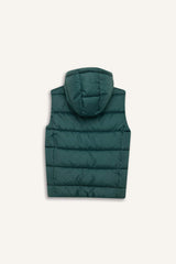 Boys Water Repellent Hooded Vest