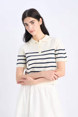 Regular Fit Polo Collar Knitwear Pullover