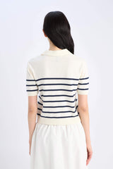 Regular Fit Polo Collar Knitwear Pullover