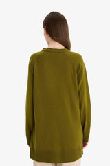 Regular Fit Crew Neck Basic Plain Knitwear Sweater Tunic