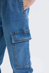 Boys Cargo Fit Jean Trousers