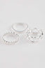 Women 6-Piece Silver Ring