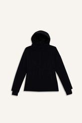 Defactofit Waterproof Softshell Slim Fit Slim Cut Hooded Seasonal Raincoat with Zippered Pockets