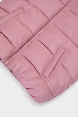 Insulated jacket with hood and zip for girls