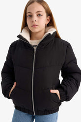 Girl's Plush Lined Zip-Up Jacket