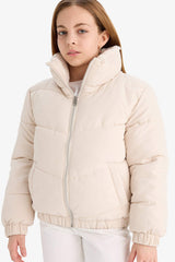 Girl's Plush Lined Zip-Up Jacket