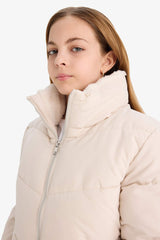 Girl's Plush Lined Zip-Up Jacket