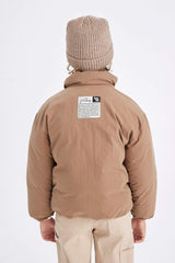 Boys Waterproof Stand-up Collar Zippered Pocket Coat