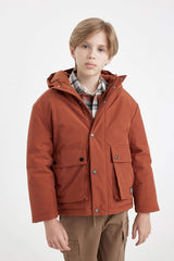 Boys Waterproof Hooded Coat