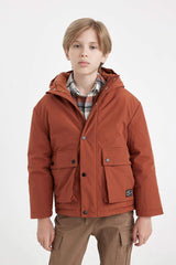 Boys Waterproof Hooded Coat
