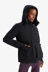 Water-repellent, regular-fit, hooded winter coat with zipper and pockets.