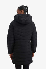 Water Repellent Regular Fit Hooded Puffer Parka Coat