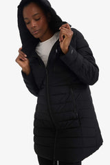 Water Repellent Regular Fit Hooded Puffer Parka Coat