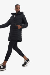 Water Repellent Regular Fit Hooded Puffer Parka Coat