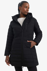 Water Repellent Regular Fit Hooded Puffer Parka Coat