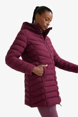 Water Repellent Regular Fit Hooded Puffer Parka Coat