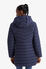 Water Repellent Regular Fit Hooded Puffer Parka Coat