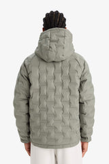 Water-repellent, regular fit, hooded, zip-up, quilted, puffer jacket.