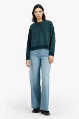 Regular Fit Crew Neck Chenille Sweater