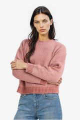 Regular Fit Crew Neck Chenille Sweater
