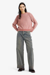 Regular Fit Crew Neck Chenille Sweater