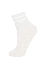 Women Comfortable Elastic 3-Pack Cotton Ankle Socks