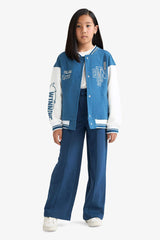 Girl's Wide Leg Elastic Waist Tracksuit Bottoms