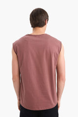 100% Cotton Boxy Fit Crew Neck Basic Plain Undershirt